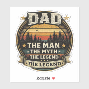 Dad The Man The Myth The Legend Funny Father Stick