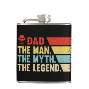 Dad. The Man, The Myth, The Legend. Hip Flask
