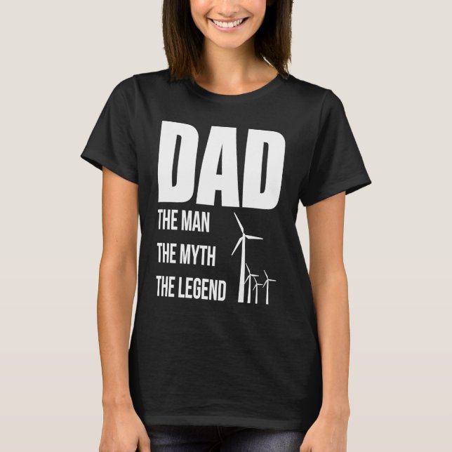 Dad The Man The Myth The Legend Papa Fathers Day T-Shirt (Front)