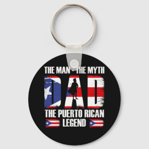 Dad The Man The Myth The Puerto Rican Legend Key Ring