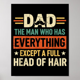 Dad The Man Who Has Everything Except A Full Head Poster
