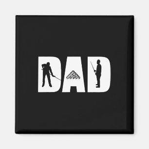 Dad The Pool Shark Billiards Fathers Day Gift Pool Magnet