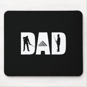 Dad The Pool Shark Billiards Fathers Day Gift Pool Mouse Mat