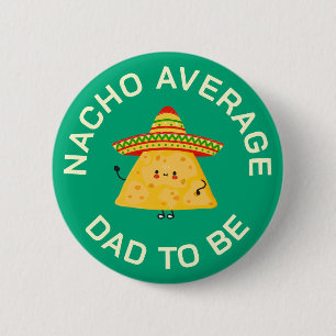 Dad To Be Funny Pun Custom Baby Shower Party 6 Cm Round Badge