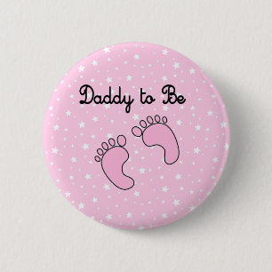 Dad to Be (Girl) 6 Cm Round Badge