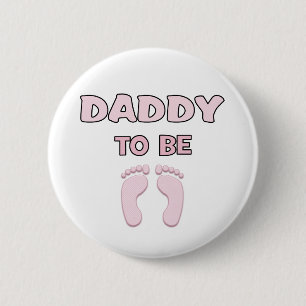 Dad to Be (Girl) 6 Cm Round Badge