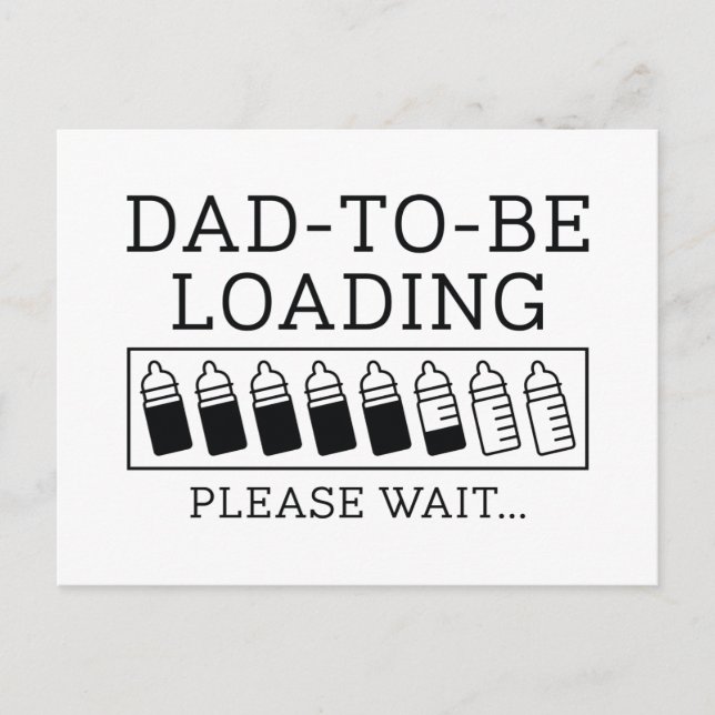 Dad To Be Loading Postcard (Front)