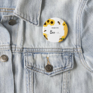 DAD To Bee baby shower  6 Cm Round Badge