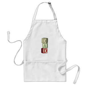Dad Toy Blocks Standard Apron