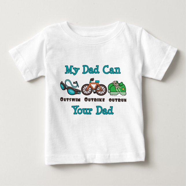 Dad Triathlon Toddler T-shirt (Front)
