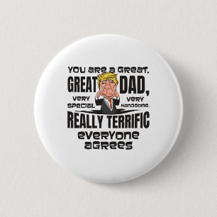 Dad Trump Gifts For Birthday Christmas Fathers Day 6 Cm Round Badge