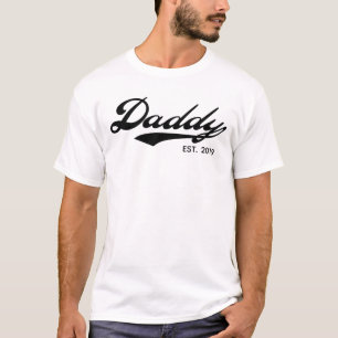 Dad TShirts - Est / Since 2019 (Personalised Year)