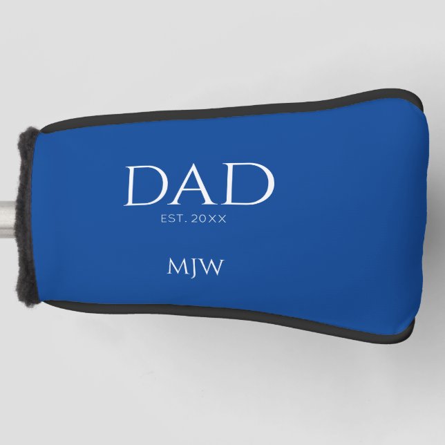 Dad Typography Golf Head Cover (Front)