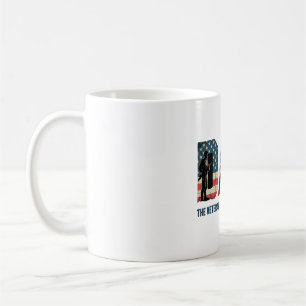 Dad Veteran Legend American Flag Design Coffee Mug