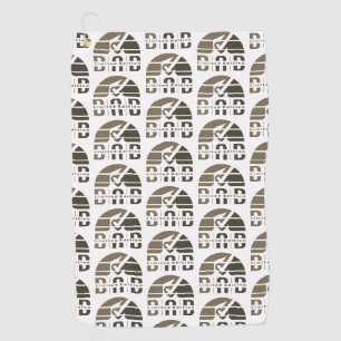 Dad Vintage & Retro: Fatherhood as Visual Emotion Golf Towel