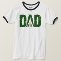 DAD Walking with Kids Ringer T-Shirt