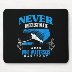 Dad Waterskis Refoot Wave Lover Athletes Water Ski Mouse Mat
