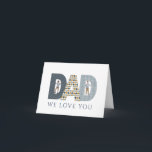 Dad We Love You Photo Greeting Card<br><div class="desc">Celebrate your dad this Father's Day with this thoughtful photo greeting card!</div>