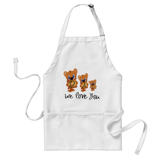 Dad We Love You Standard Apron (Front)
