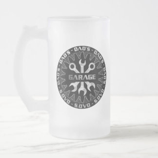 Dad Will Love This! Garage Bar Lounge Frosted Glass Beer Mug