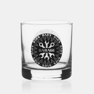 Dad Will Love This! Garage Bar Lounge Rocks Whiskey Glass