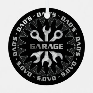 Dad Will Love this Garage Christmas Metal Tree Decoration