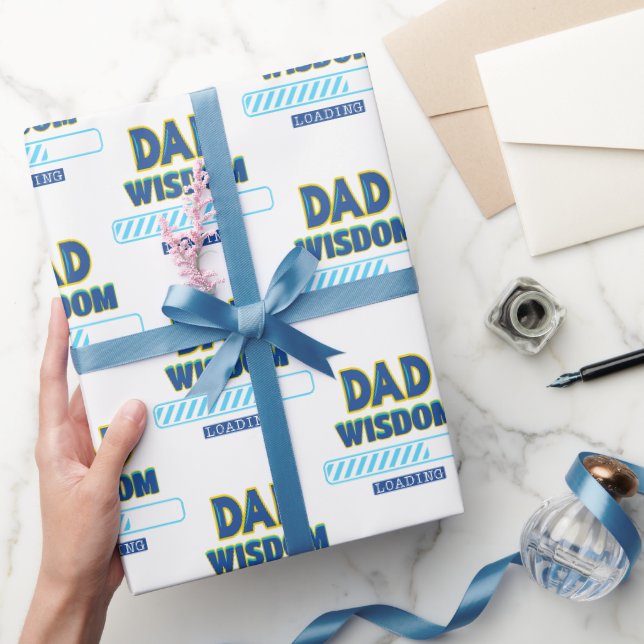 Dad Wisdom Loading Wrapping Paper (Gifting)
