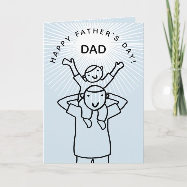 Dad with Child Father's Day Card (Front)