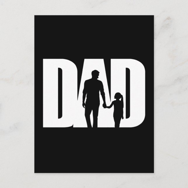 Dad With Daughter Shirt Father's Day T-Shirt Ideas Postcard (Front)