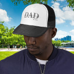 Dad with Kids Names Year Trucker Hat<br><div class="desc">Dad Trucker Hat where you can add the names of the little ones and the year the receiver became a dad! Matching Items Available. Excellent gift for father's day or any special occasion.</div>