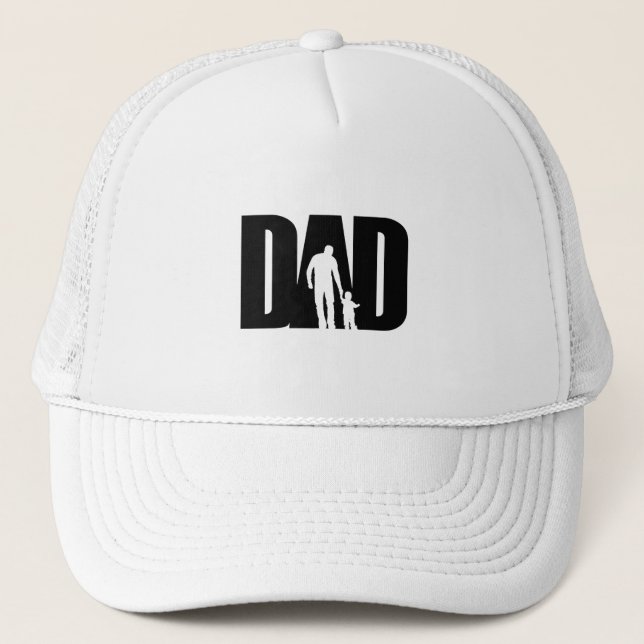Dad With Son Shirt Father's Day Gifts For Dad Trucker Hat (Front)