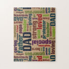 Dad Word Cloud Text Father's Day Typography