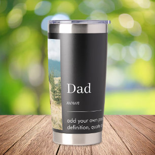 Dad Word Definition Photo Insulated Tumbler