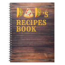 DAD Written With Pizza & Tacos Funny Cute Food Bow