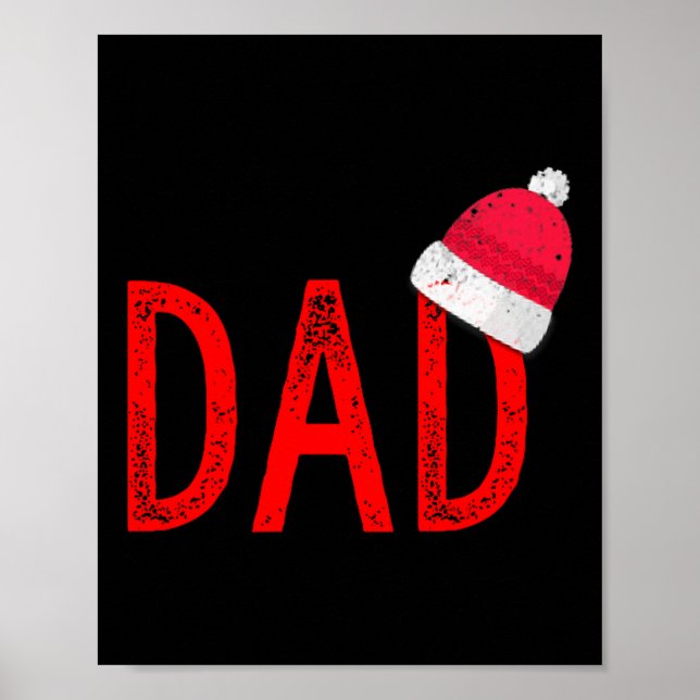 Dad - Xmas Pjs - Christmas Pajamas And Xmas Pj Fam Poster (Front)