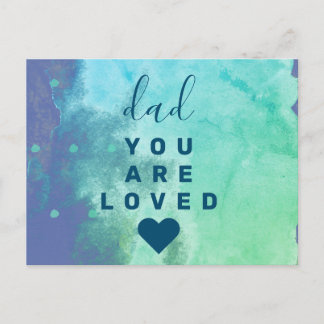 dad you are loved postcard