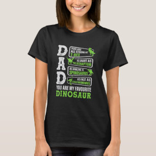 Dad You Are My Favourite Dinosaur Retro Dinosaur D T-Shirt