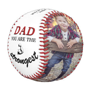 Dad you are the Strongest Father`s Day 2 Photo Baseball