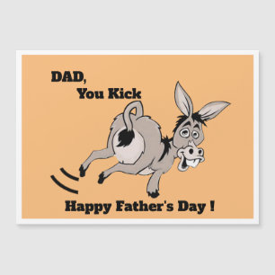 Dad, You Kick-ass Funny Father's Day Card Magnetic