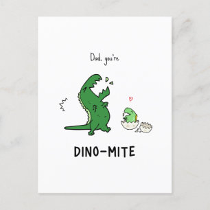 Dad You’re Dino-mite Postcard