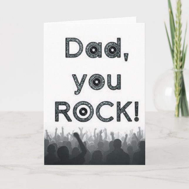 Dad, You Rock! Father's Day Card (Front)