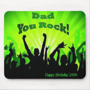 Dad you rock mouse mat