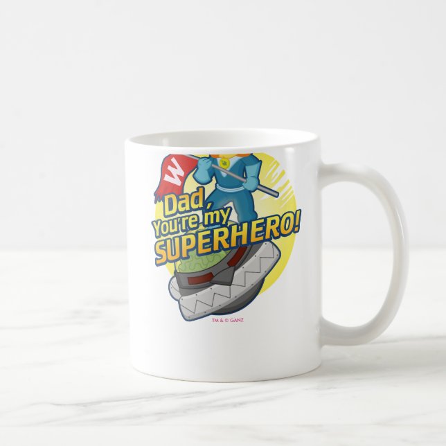 Dad, You're My Superhero Coffee Mug (Right)
