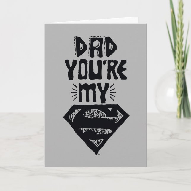 Dad You're My Superman Card (Front)