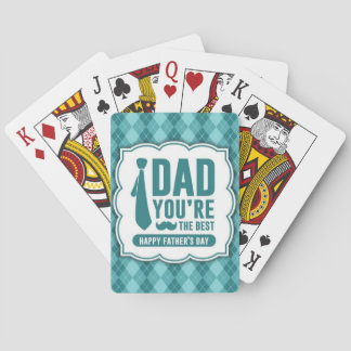 "Dad You're The Best" Happy Father's Day Playing Playing Cards