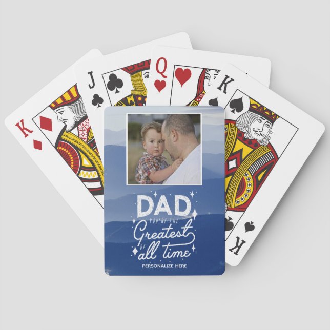 Dad You're The Greatest Classic Playing Cards (Back)