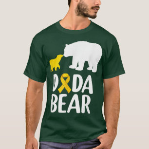 Dada Bear Childhood Cancer Awareness Support Squad T-Shirt