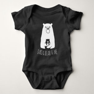DADA BEAR & ME   Dad Kids Daughter Son Dada Bear Baby Bodysuit