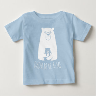 DADA BEAR & ME Dad Kids Daughter Son Dada Bear Baby T-Shirt