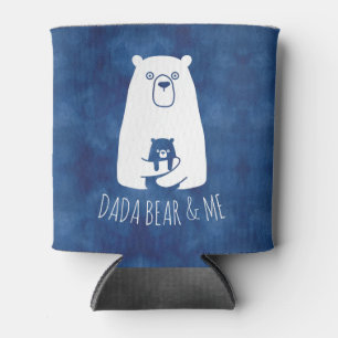 DADA BEAR & ME   Dad Kids Daughter Son Dada Bear  Can Cooler